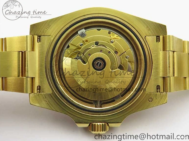 MiroTime 0111 WaterResistant Submariner 116618 LN D1F Best Edition YG Wrapped Black Dial on YG Wrapped Bracelet A 2588